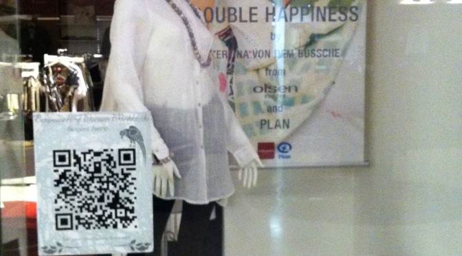 QR Code in Olsen Shop Window