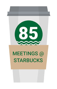 64 Client Sales meetings at Starbucks