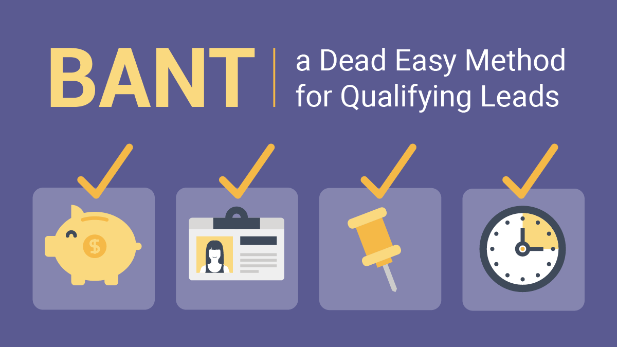 BANT: A Dead Easy Method for Qualifying Leads