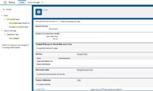Connected apps in Salesforce 