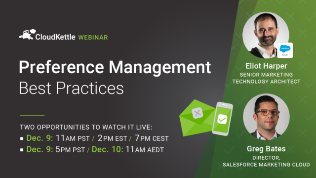 Register Now: Preference Management Best Practices Webinar!