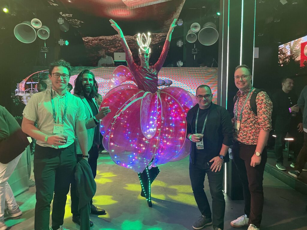 Some of the CloudKettle team enjoys a party at Dreamforce